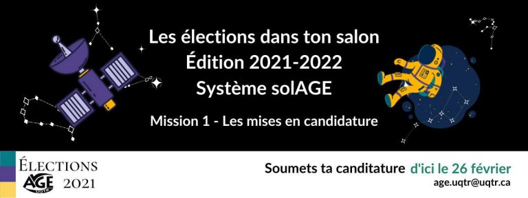 Élections 2021-2022 à l’AGE : Vote de ton salon!