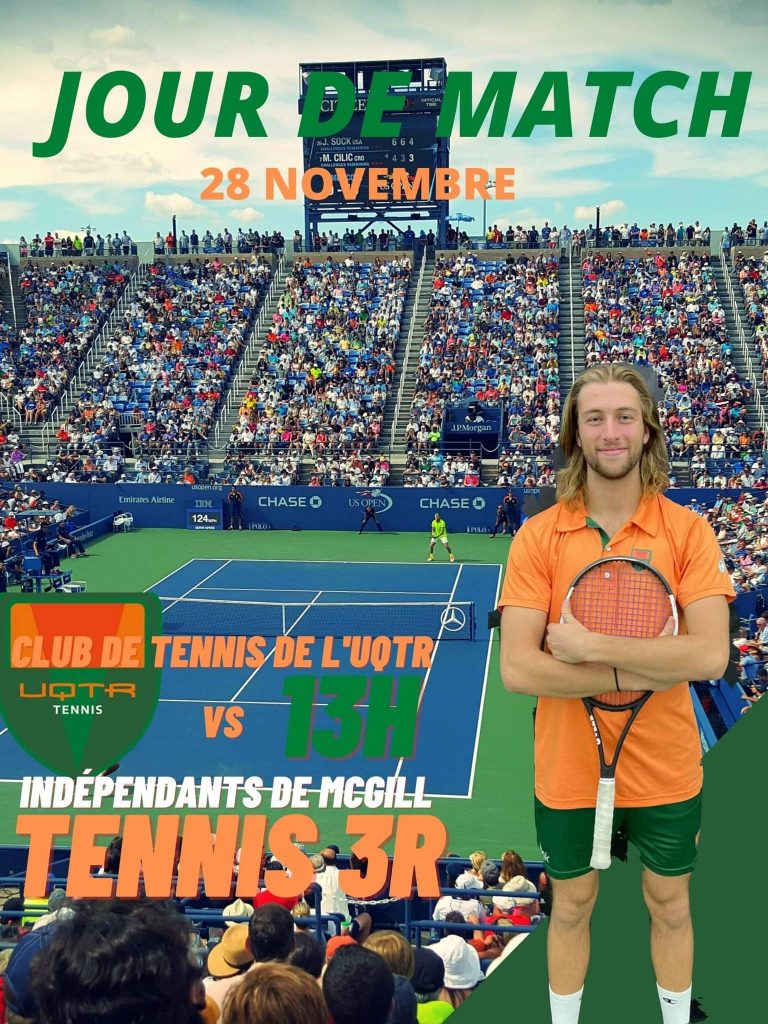Club de tennis de l’UQTR : une toute première rencontre !