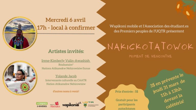 Nakickotatowok : évènement de projection de courts-métrages autochtones