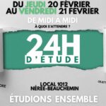 24H d’étude : Le rendez-vous à ne pas manquer !