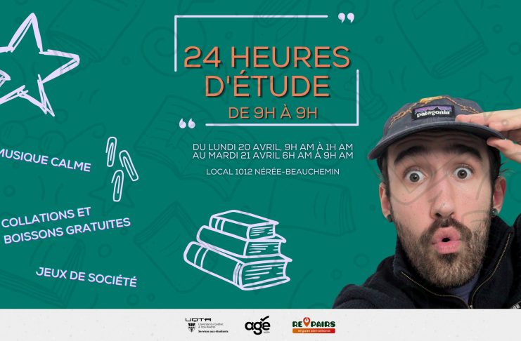 Fin de session : Le « 24h d’étude » (re)débarque le 20 avril !